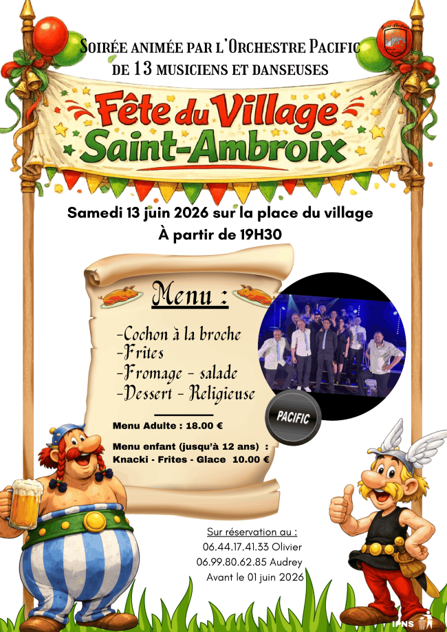AFFICHE FETE DU VILLAGE 2026 1site