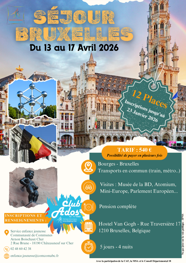Affiche sejour Bruxelles 1 