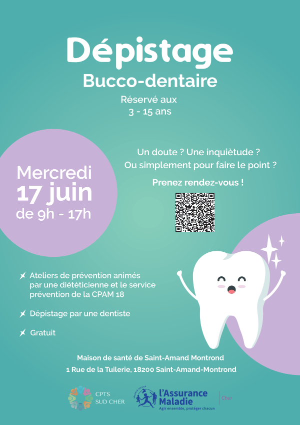 Affiche dépistage buccodentaire 1