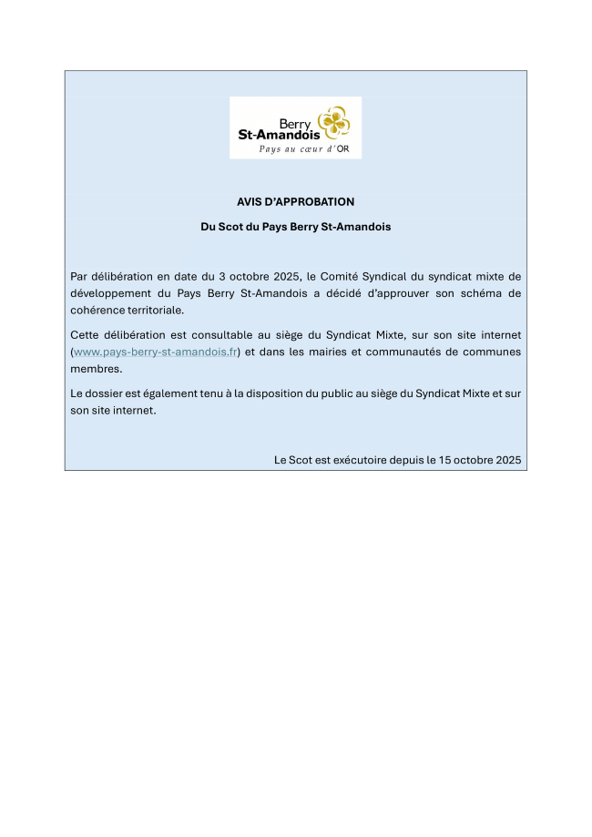 Avis dapprobation 1site