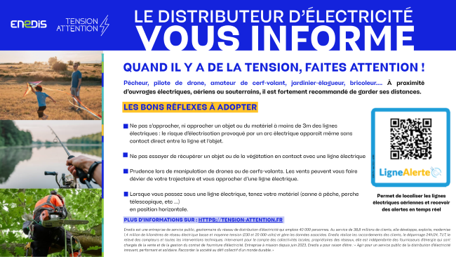 ENEDIS VOUS INFORME TENSION ATTENTION 