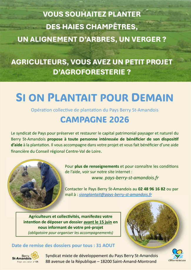 Flyer Si on plantait pour demain 2026 1