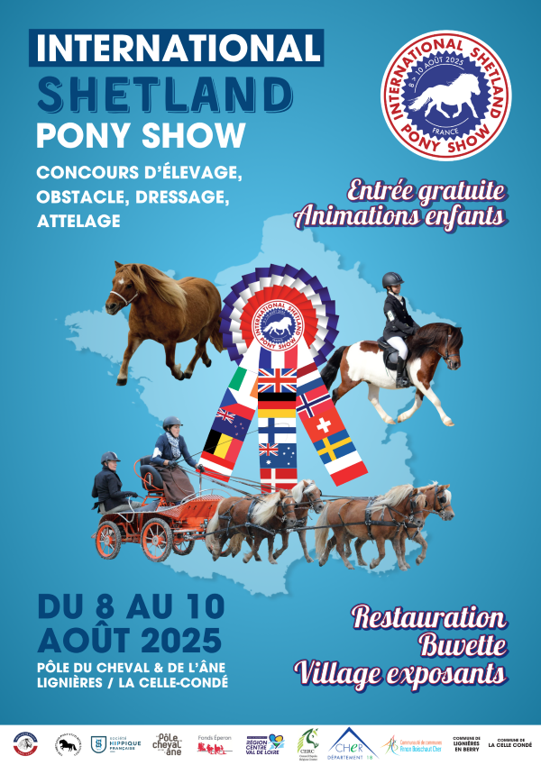 INTERNATIONAL SHETLAND PONY SHOW AFFICHE GRAND PUBLIC