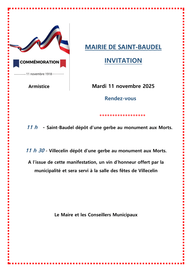 INVITATION COMMEMORATION DU 11 NOVEMBRE 1SITE