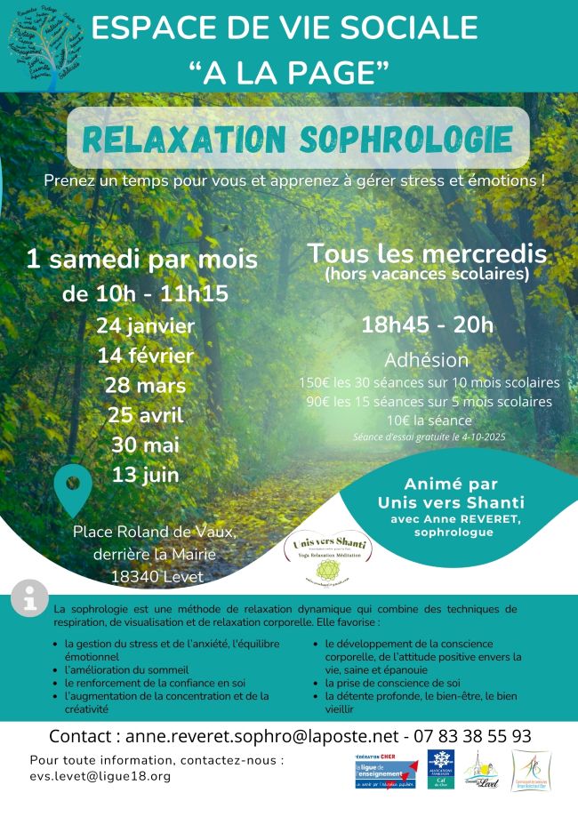 RELAXATION SOPHROLOGIE EVS 2026